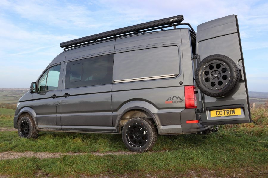 Exterior VW CRAFTER MWB 4-MOTION DUOVAN for sale. Flexivan VW van conversion specialists, UK.